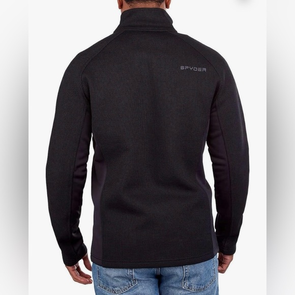 Spyder Men's Half Zip Sweater Gait Knit Pullover Jacket Size M NWOT - Picture 3 of 5